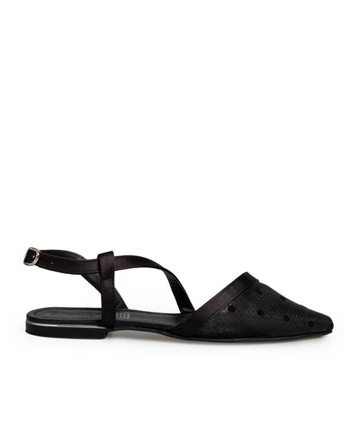 Balerina Negra Destalonada Flat 41